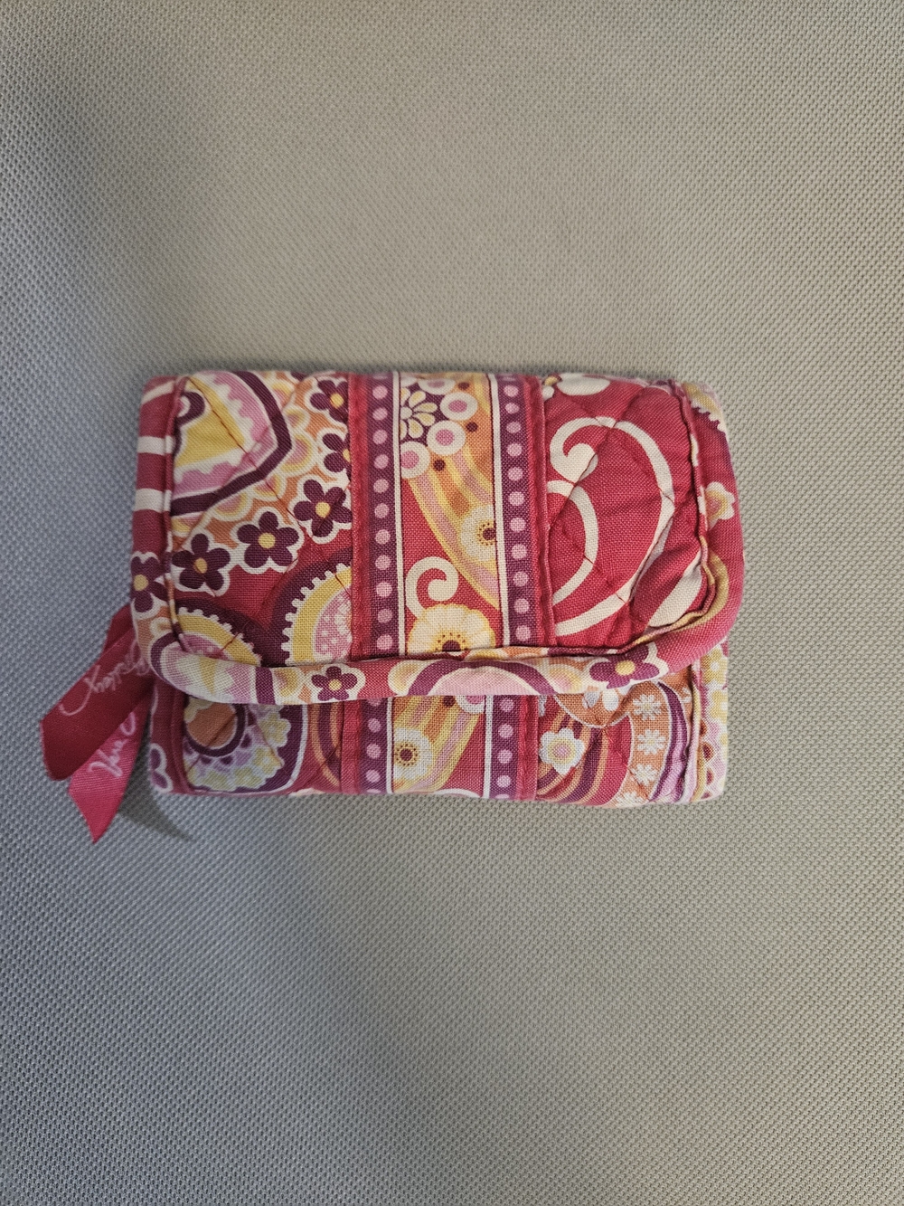 Vera Bradley Maggie Shoulder Bag with Matching Wallet In Raspberry Fizz - Picture 6 of 9